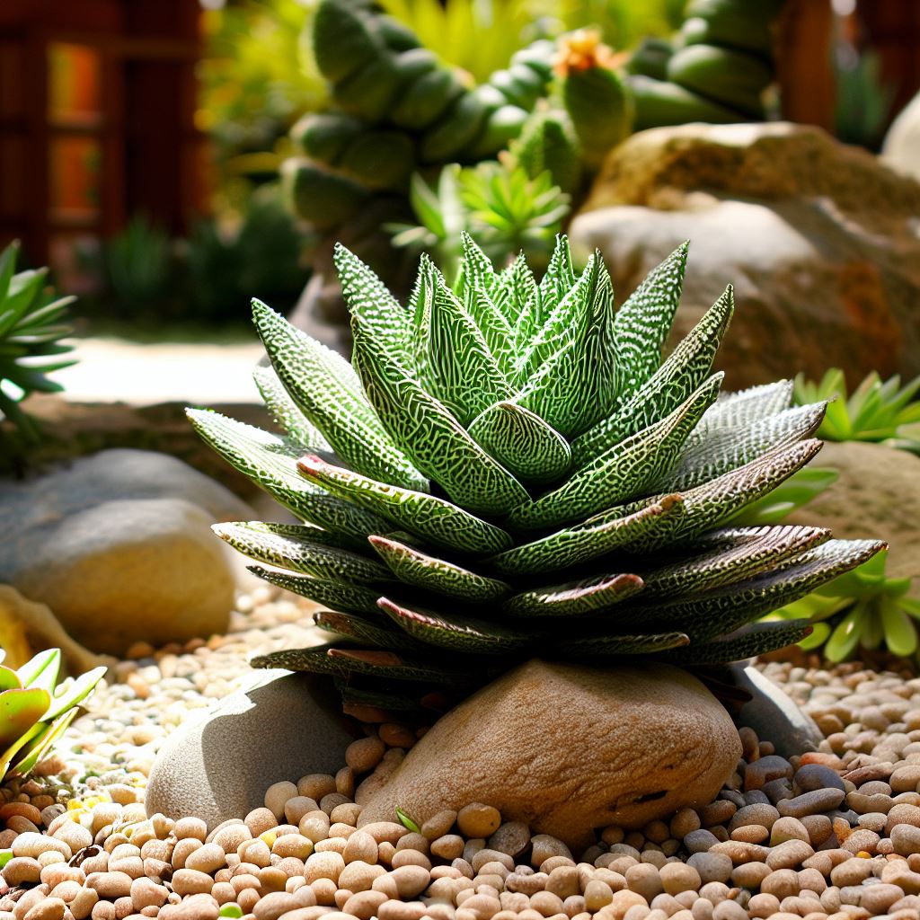 Haworthia in yard