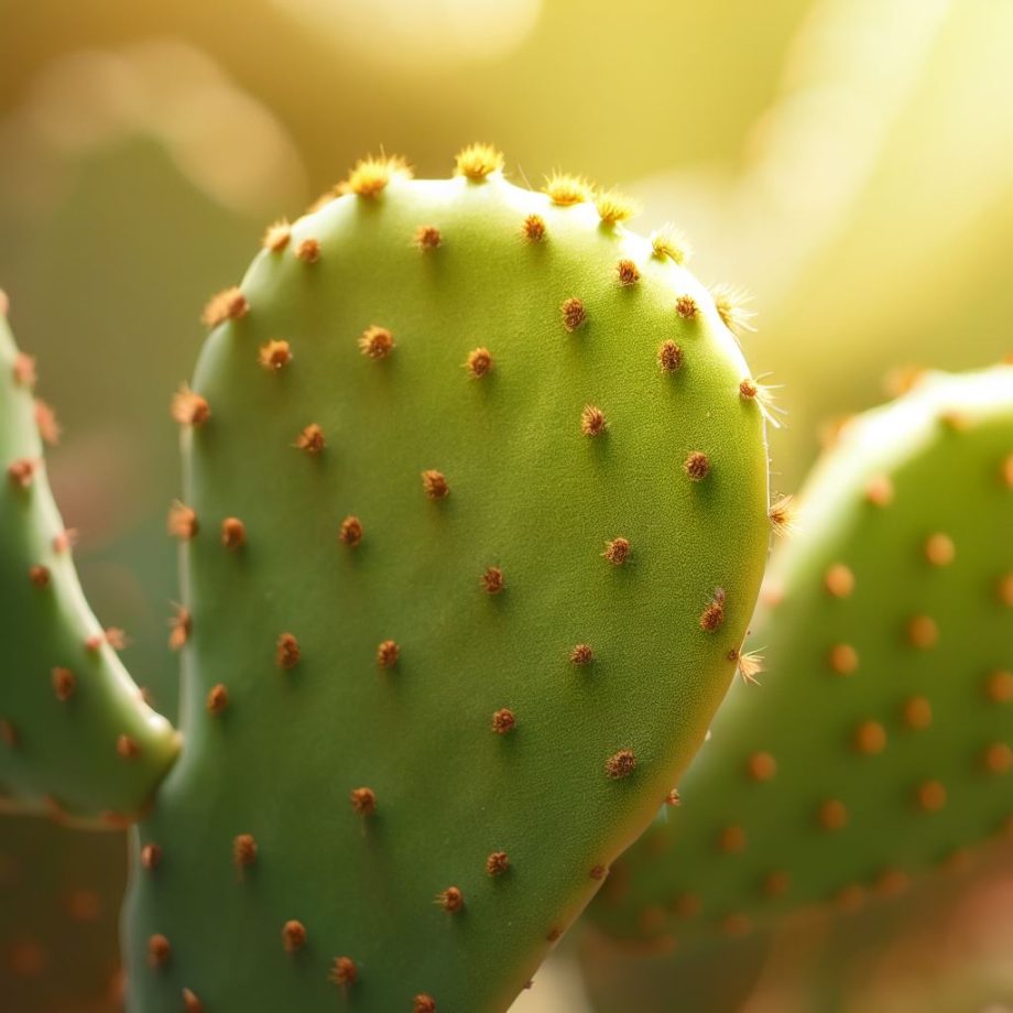 Opuntia monacantha cactus